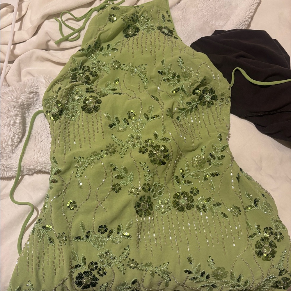 Pepper mayo Leo beaded mini dress - Picture 3 of 6